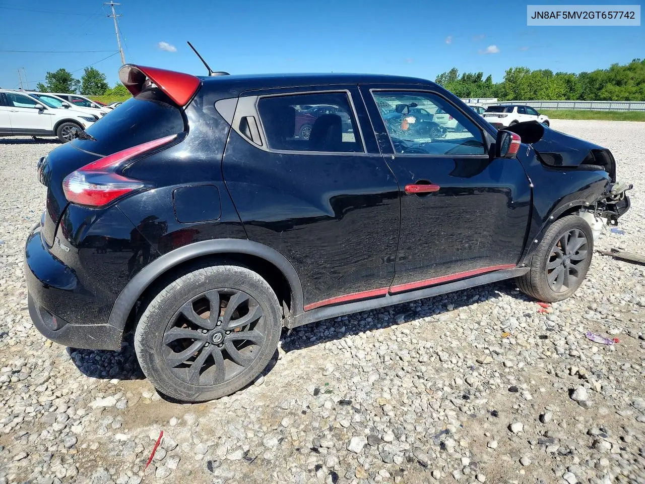 2016 Niss Juke S VIN: JN8AF5MV2GT657742 Lot: 55582336