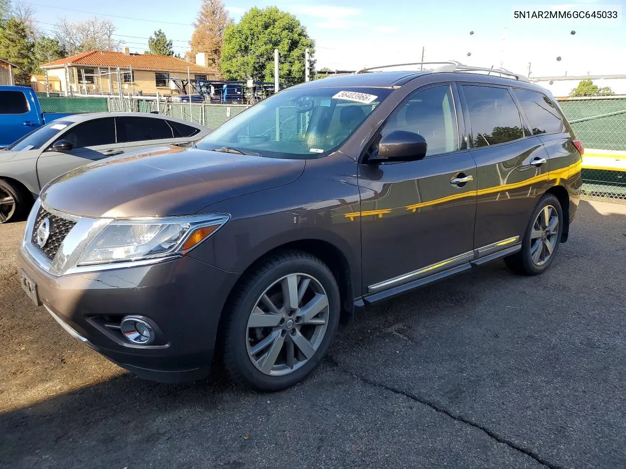 2016 Nissan Pathfinder Platinum VIN: 5N1AR2MM6GC645033 Lot: 56403966