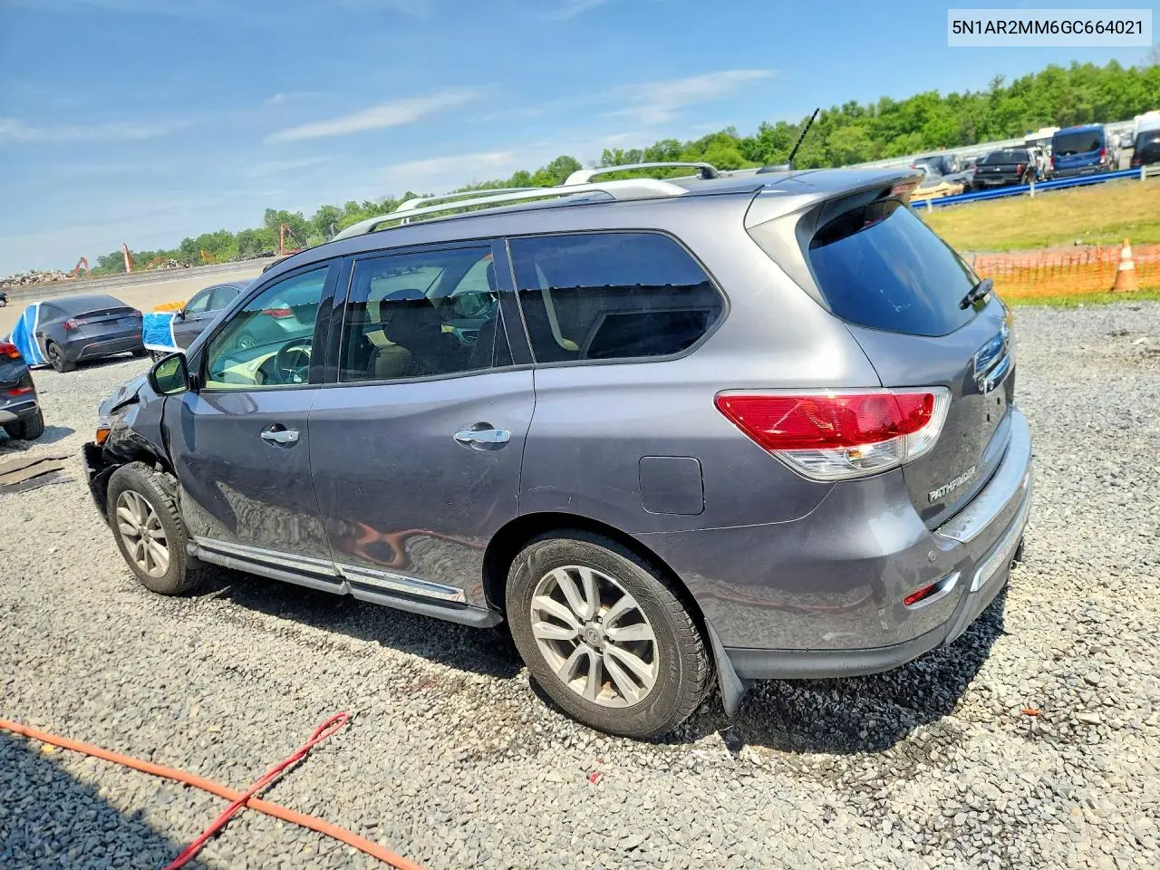 2016 Nissan Pathfinder Sl VIN: 5N1AR2MM6GC664021 Lot: 56509706