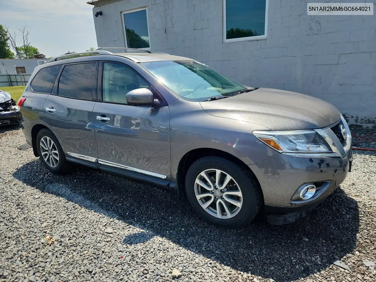 2016 Nissan Pathfinder Sl VIN: 5N1AR2MM6GC664021 Lot: 56509706