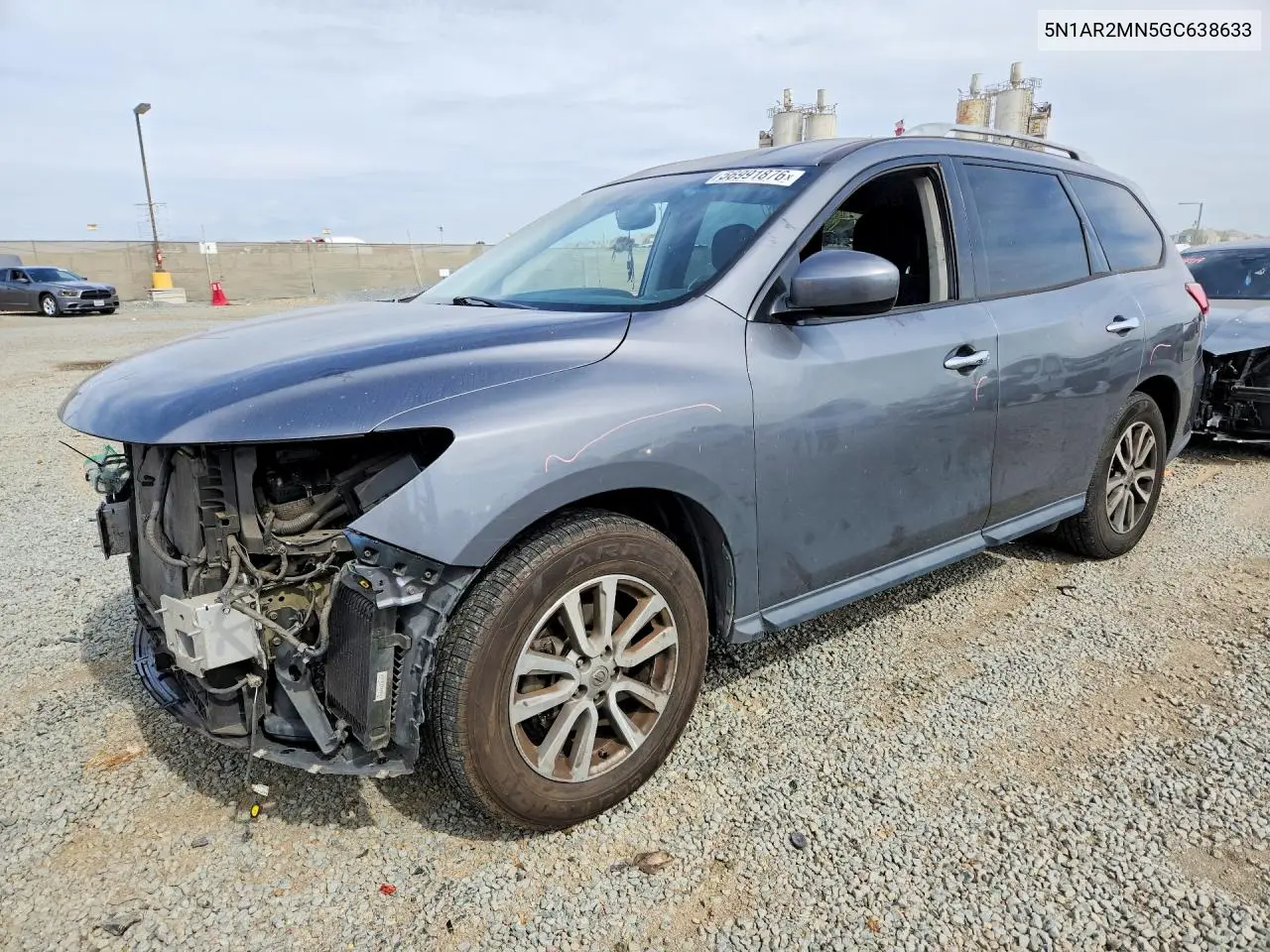 2016 Nissan Pathfinder Sv VIN: 5N1AR2MN5GC638633 Lot: 56991876