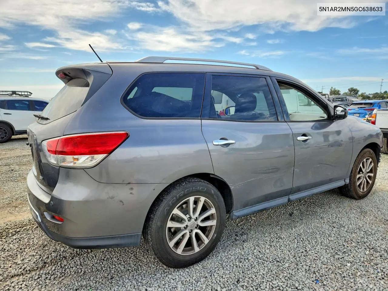 2016 Nissan Pathfinder Sv VIN: 5N1AR2MN5GC638633 Lot: 56991876