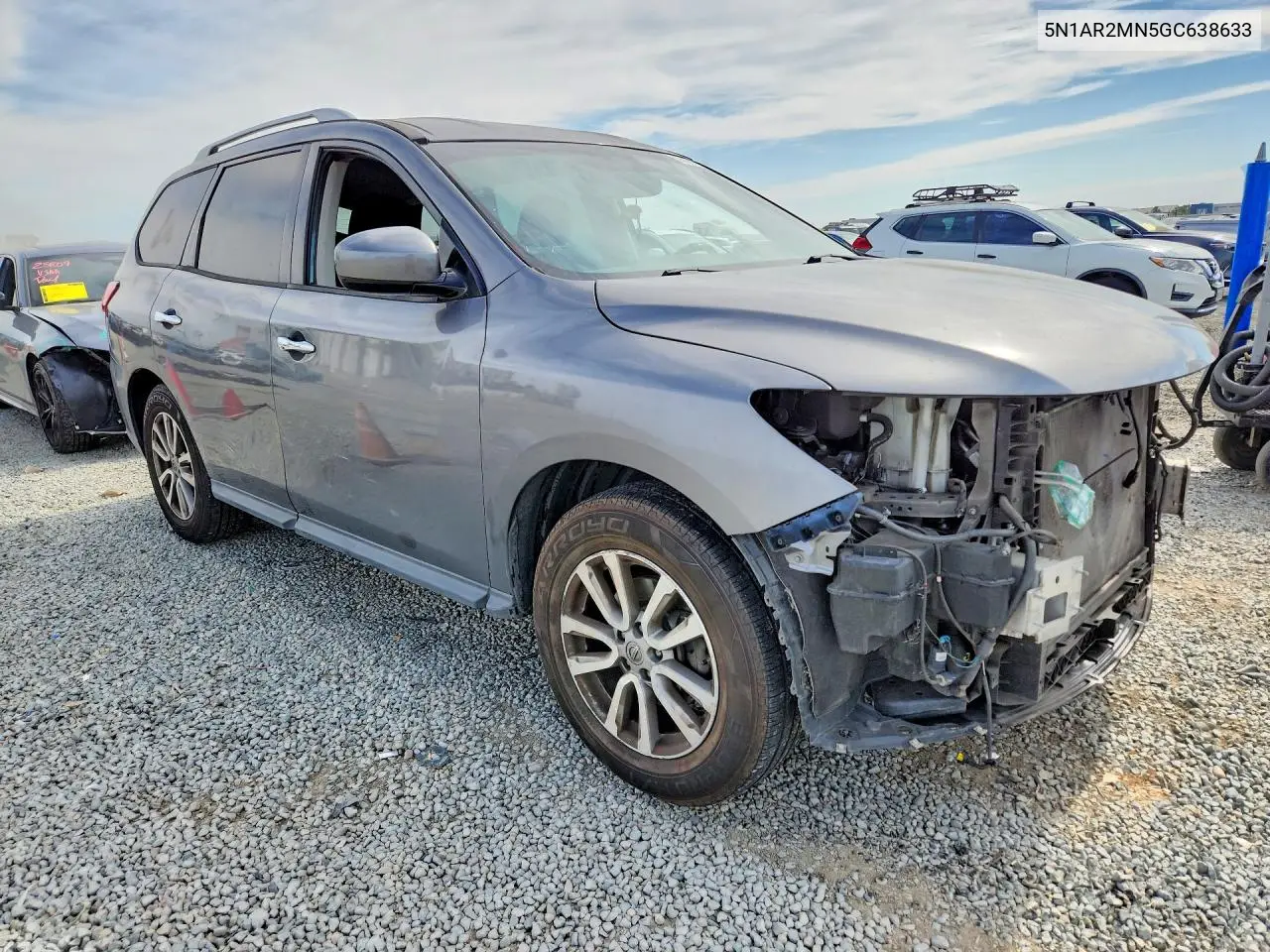 2016 Nissan Pathfinder Sv VIN: 5N1AR2MN5GC638633 Lot: 56991876