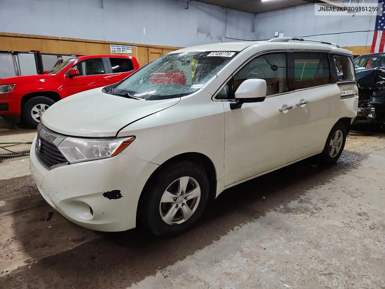 2016 Nissan Quest 3.5 Sv VIN: JN8AE2KP7G9151259 Lot: 57489776