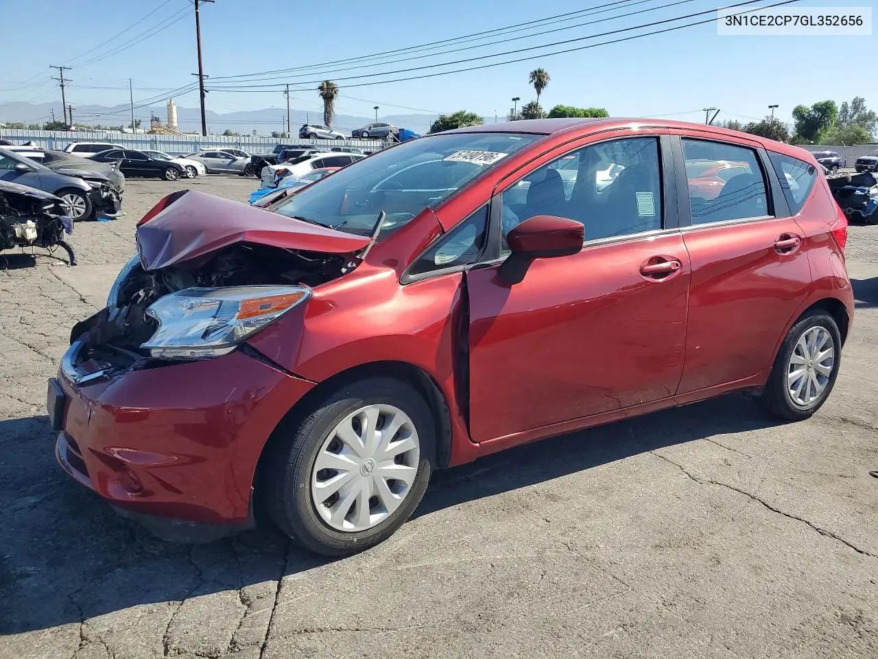 2016 Nissan Versa Note Sv VIN: 3N1CE2CP7GL352656 Lot: 57490196