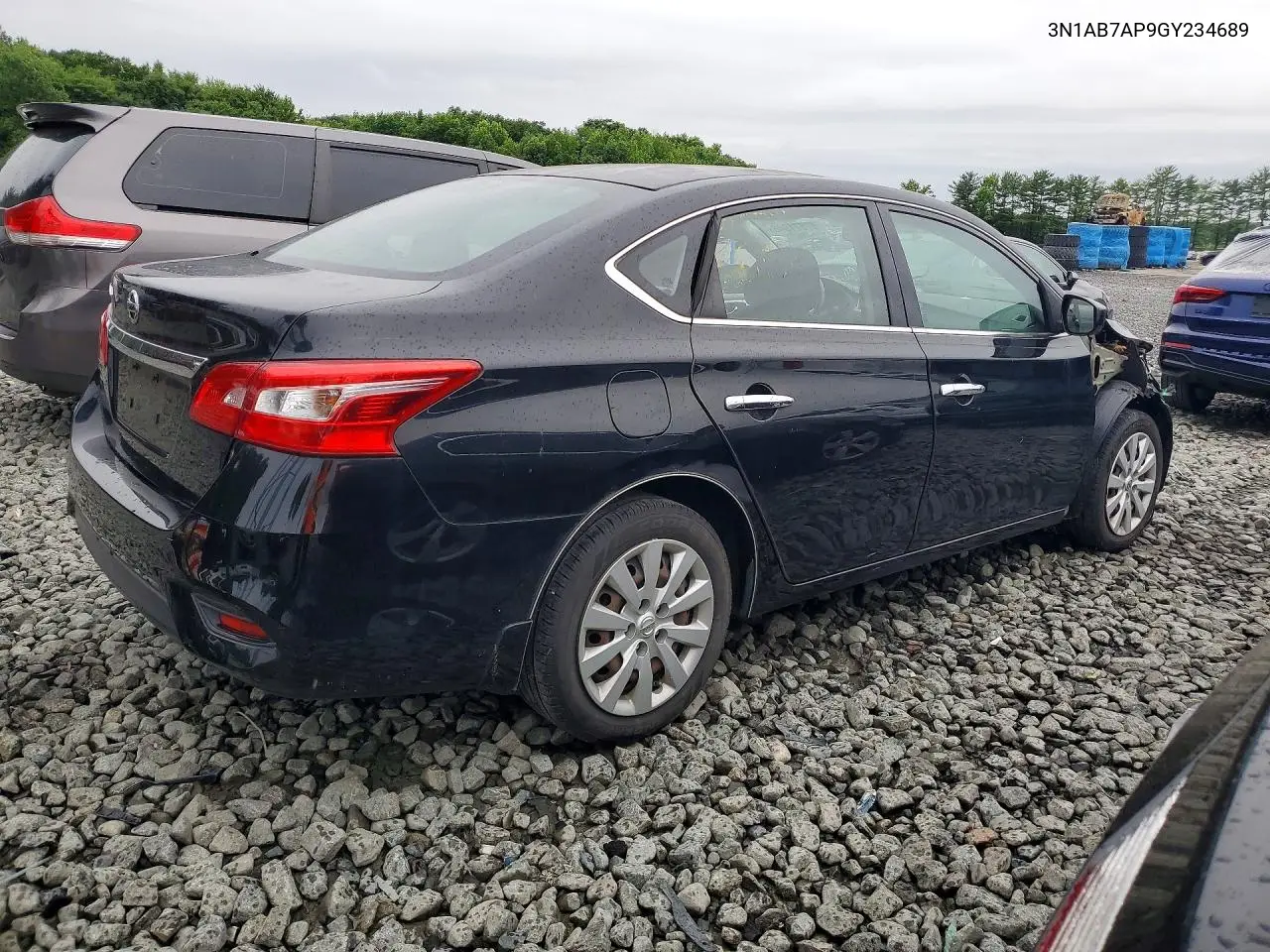 2016 Nissan Sentra S VIN: 3N1AB7AP9GY234689 Lot: 57571946