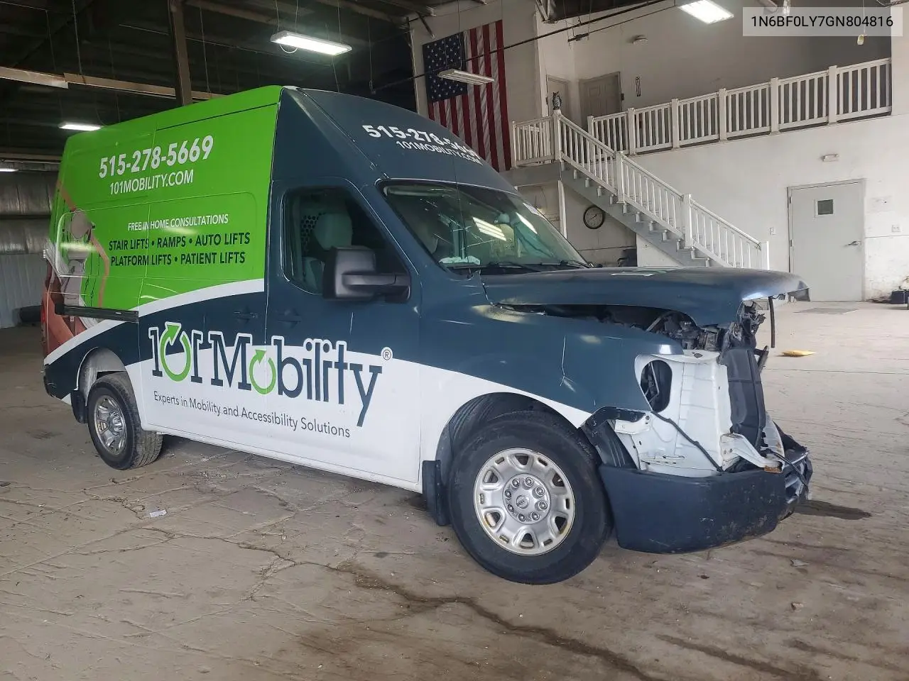 2016 Nissan Nv 2500 Hd Sv VIN: 1N6BF0LY7GN804816 Lot: 57838496