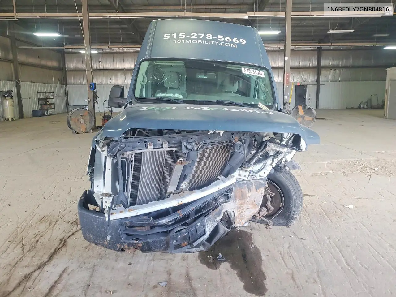 2016 Nissan Nv 2500 Hd Sv VIN: 1N6BF0LY7GN804816 Lot: 57838496