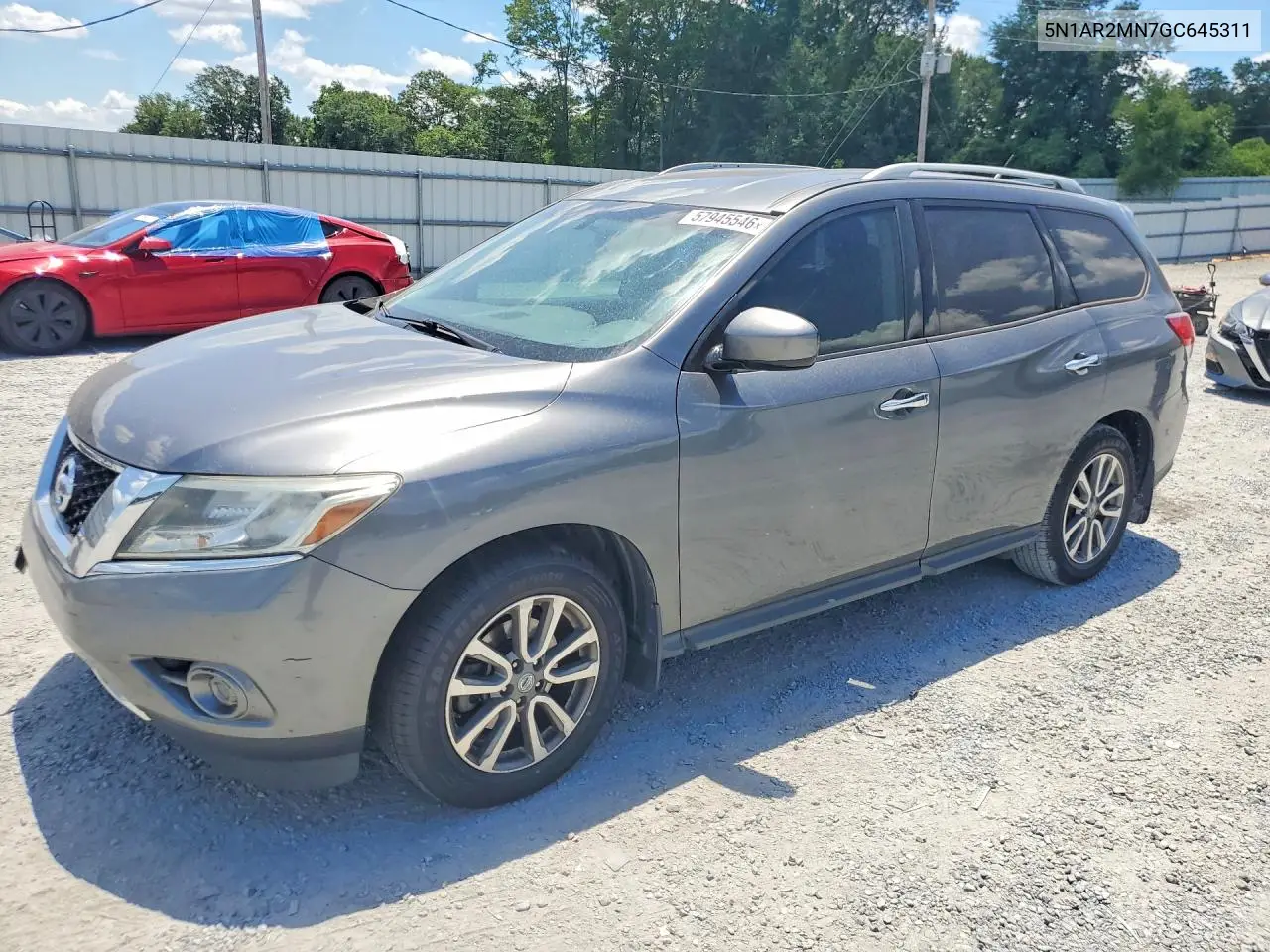2016 Nissan Pathfinder S VIN: 5N1AR2MN7GC645311 Lot: 57945546