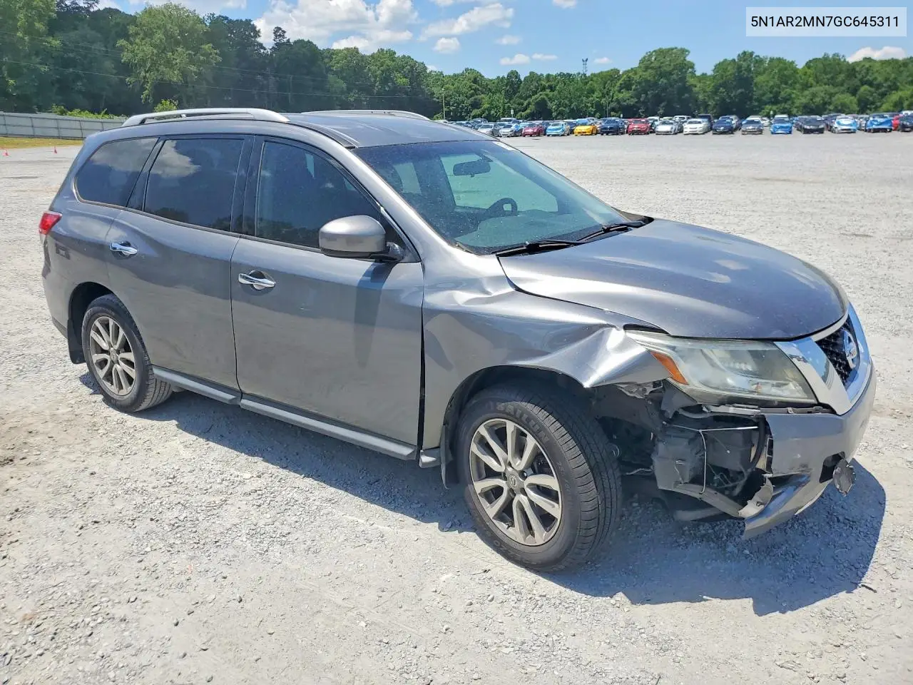 2016 Nissan Pathfinder S VIN: 5N1AR2MN7GC645311 Lot: 57945546