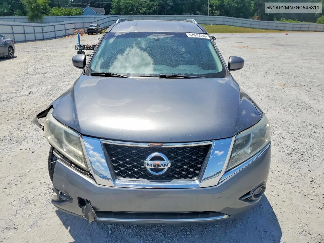 2016 Nissan Pathfinder S VIN: 5N1AR2MN7GC645311 Lot: 57945546