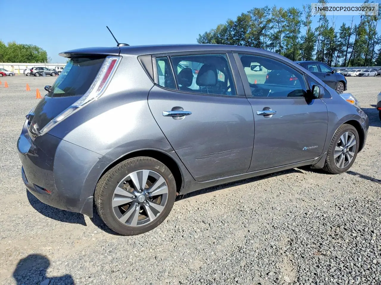 2016 Nissan Leaf Sv VIN: 1N4BZ0CP2GC302797 Lot: 58108716