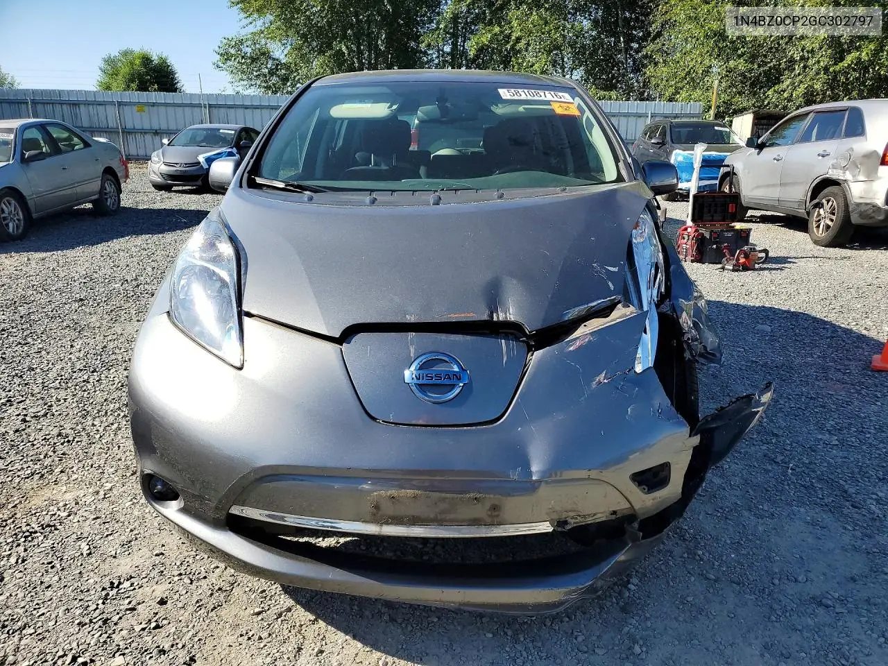 2016 Nissan Leaf Sv VIN: 1N4BZ0CP2GC302797 Lot: 58108716