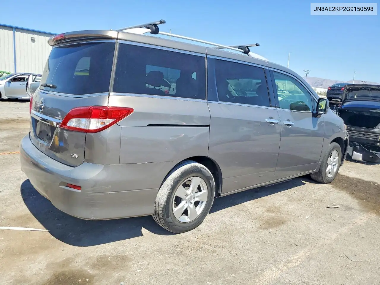 2016 Nissan Quest S/Sv/Sl/Le/Plat VIN: JN8AE2KP2G9150598 Lot: 59143586