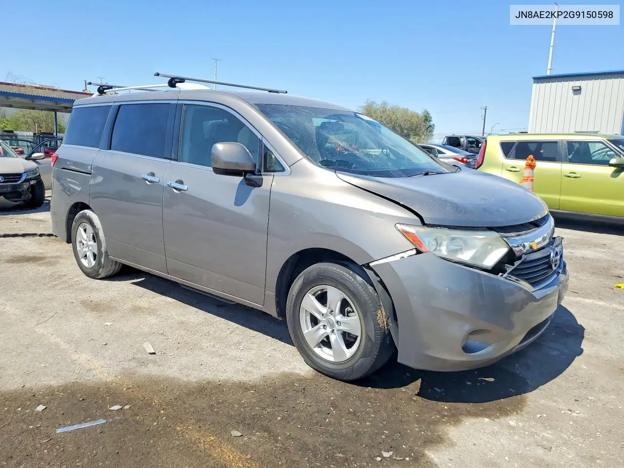 2016 Nissan Quest S/Sv/Sl/Le/Plat VIN: JN8AE2KP2G9150598 Lot: 59143586
