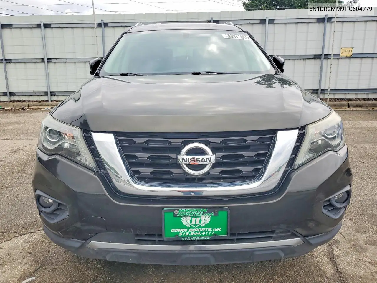 2017 Nissan Pathfinder Sv VIN: 5N1DR2MM9HC604779 Lot: 51375006