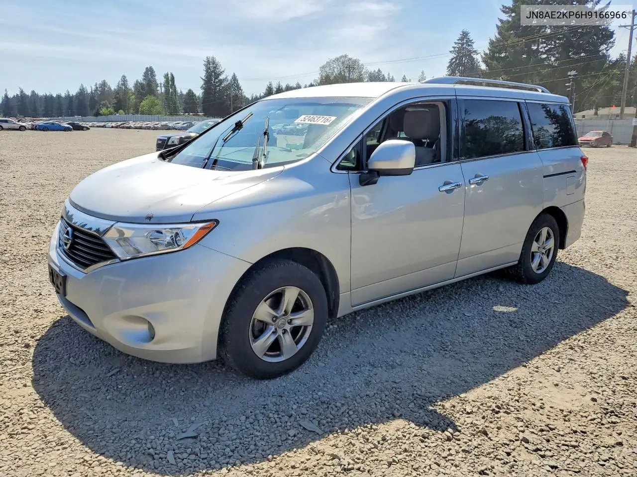 2017 Nissan Quest Sv VIN: JN8AE2KP6H9166966 Lot: 52463716