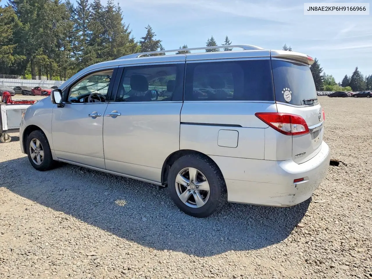 2017 Nissan Quest Sv VIN: JN8AE2KP6H9166966 Lot: 52463716