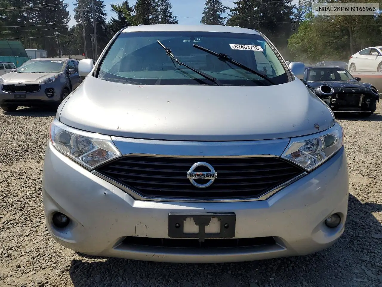 2017 Nissan Quest Sv VIN: JN8AE2KP6H9166966 Lot: 52463716