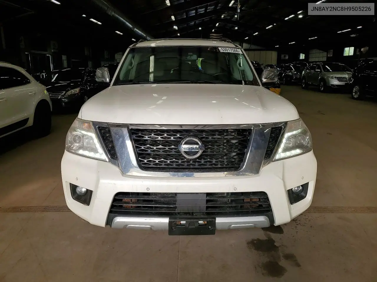 2017 Nissan Armada Sl VIN: JN8AY2NC8H9505226 Lot: 53017566