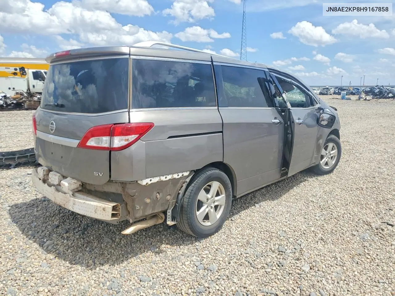 2017 Nissan Quest Sv VIN: JN8AE2KP8H9167858 Lot: 54561596