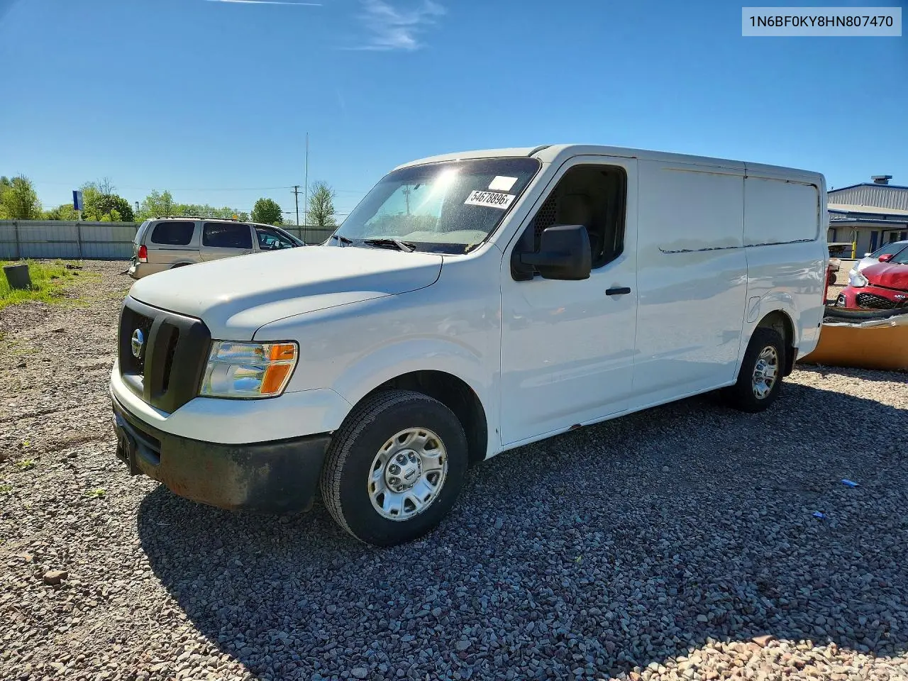 2017 Nissan Nv 2500 Hd Sv VIN: 1N6BF0KY8HN807470 Lot: 54678896
