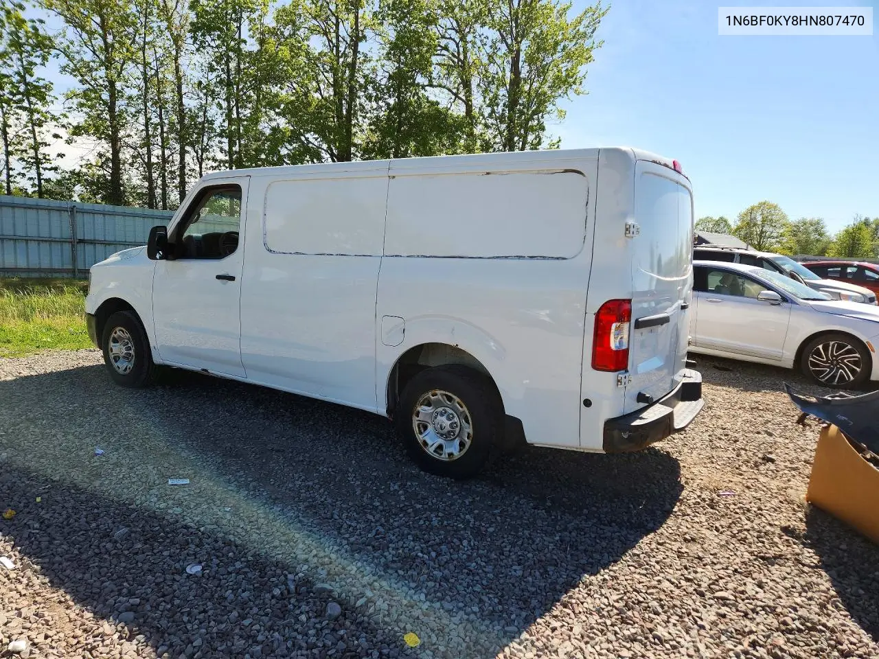 2017 Nissan Nv 2500 Hd Sv VIN: 1N6BF0KY8HN807470 Lot: 54678896