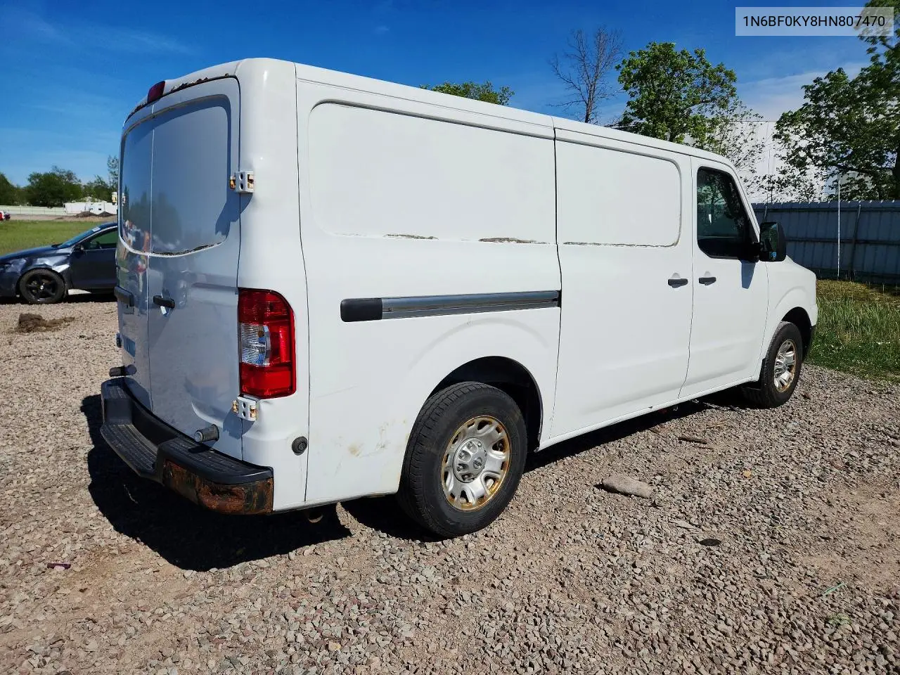 2017 Nissan Nv 2500 Hd Sv VIN: 1N6BF0KY8HN807470 Lot: 54678896