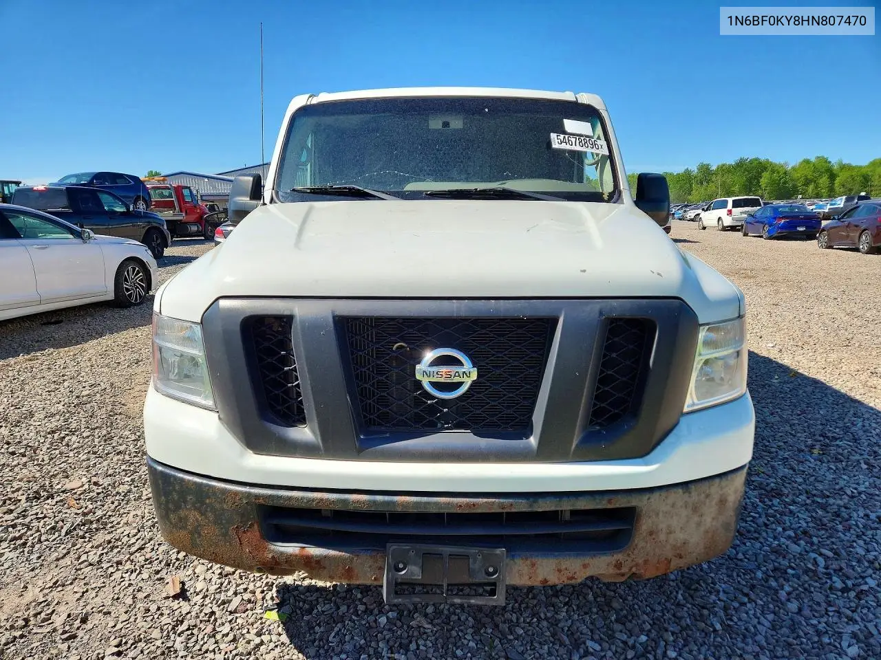 2017 Nissan Nv 2500 Hd Sv VIN: 1N6BF0KY8HN807470 Lot: 54678896