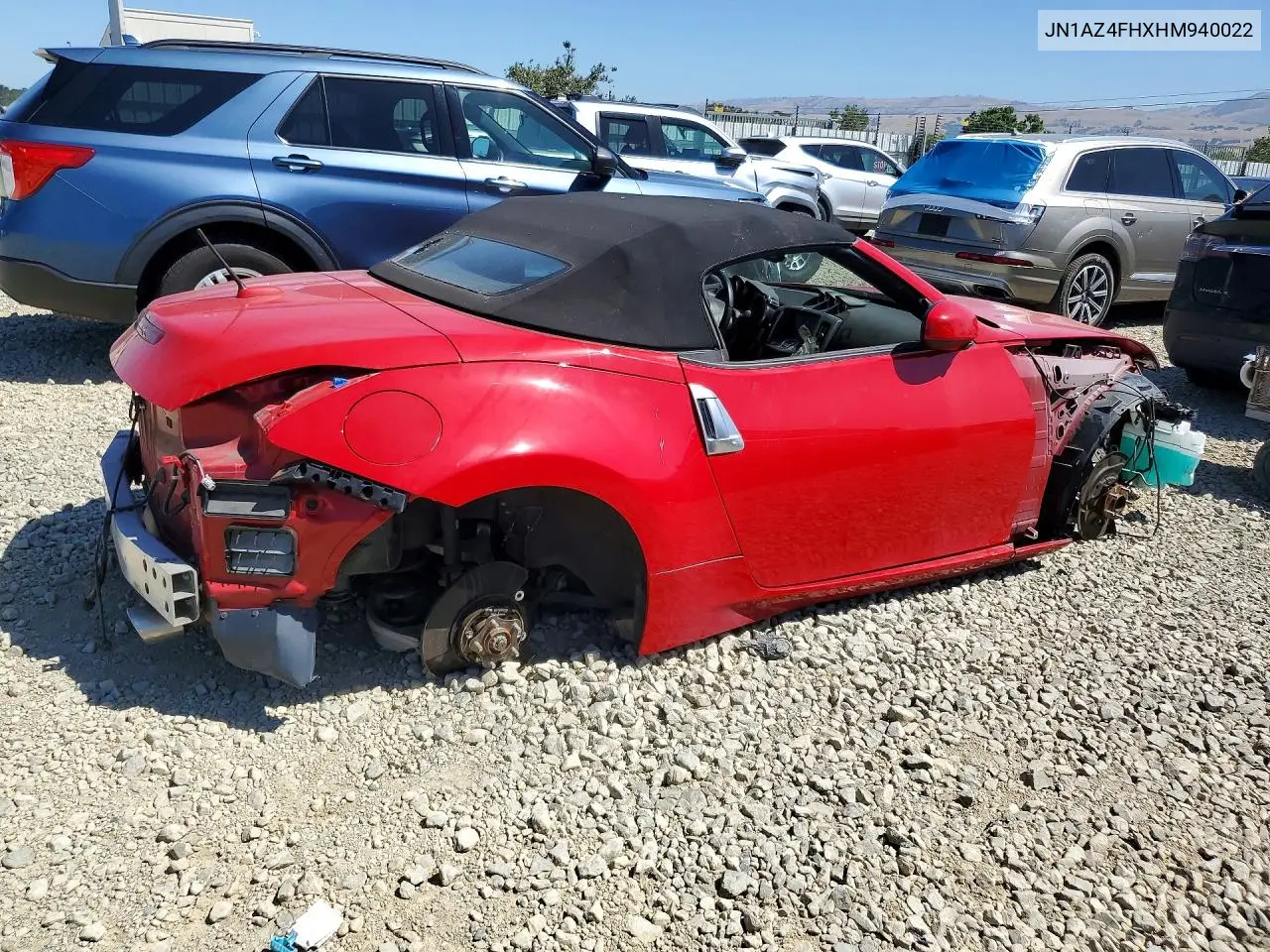 2017 Nissan 370Z Roadster VIN: JN1AZ4FHXHM940022 Lot: 55963496