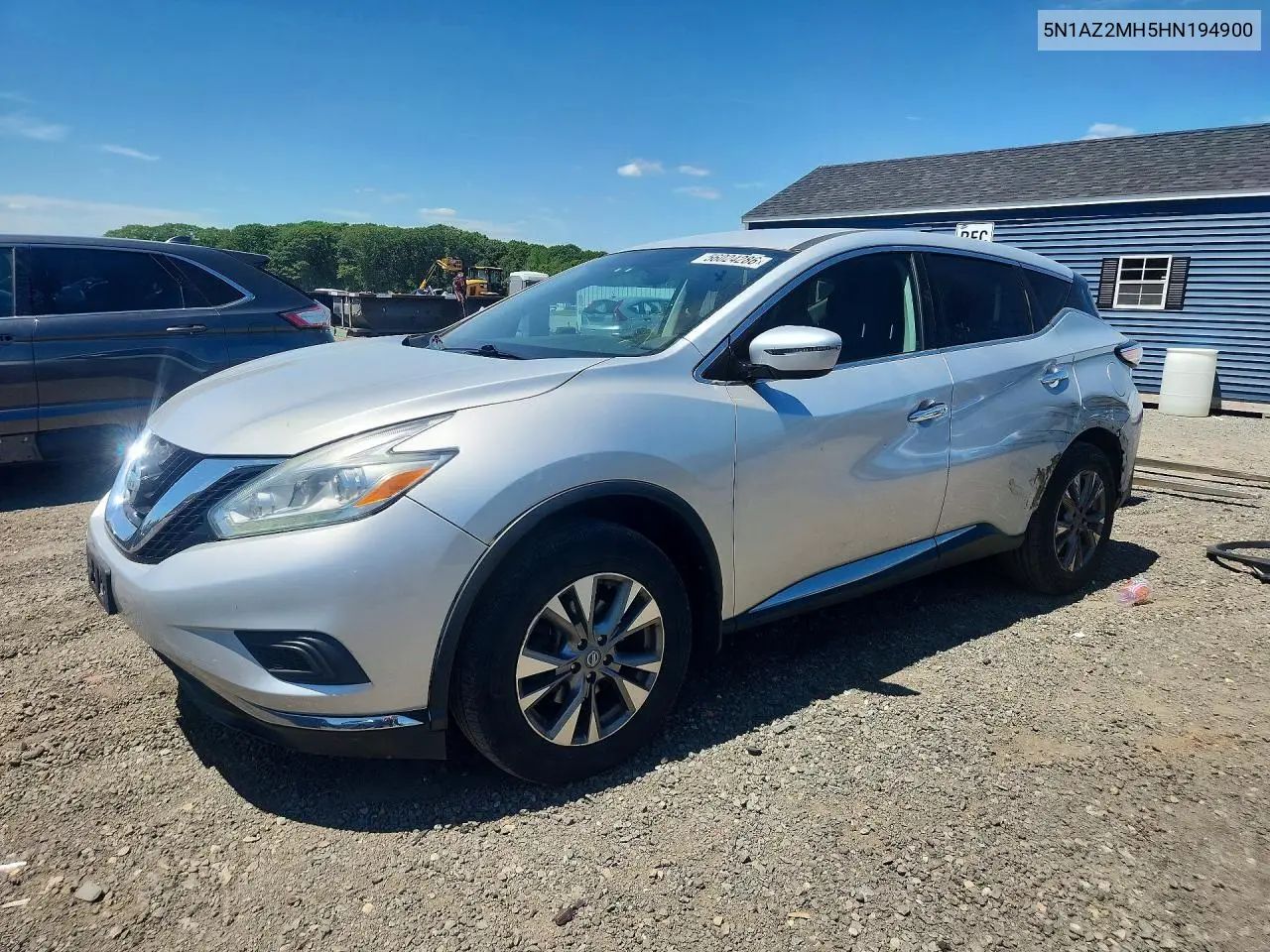 2017 Nissan Murano S VIN: 5N1AZ2MH5HN194900 Lot: 56024286