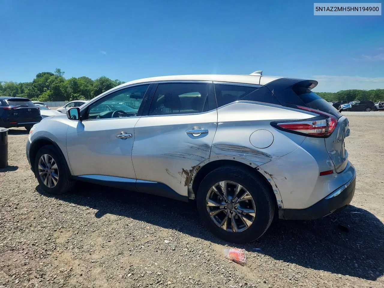 2017 Nissan Murano S VIN: 5N1AZ2MH5HN194900 Lot: 56024286