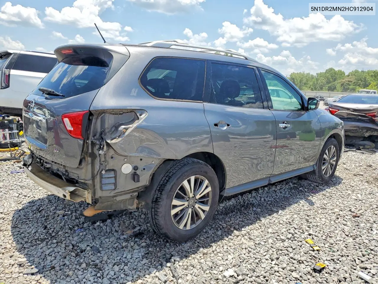 2017 Nissan Pathfinder S VIN: 5N1DR2MN2HC912904 Lot: 56625146