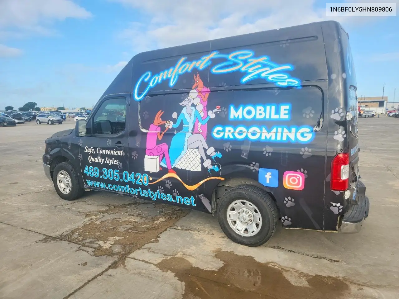 2017 Nissan Nv VIN: 1N6BF0LY5HN809806 Lot: 56860096