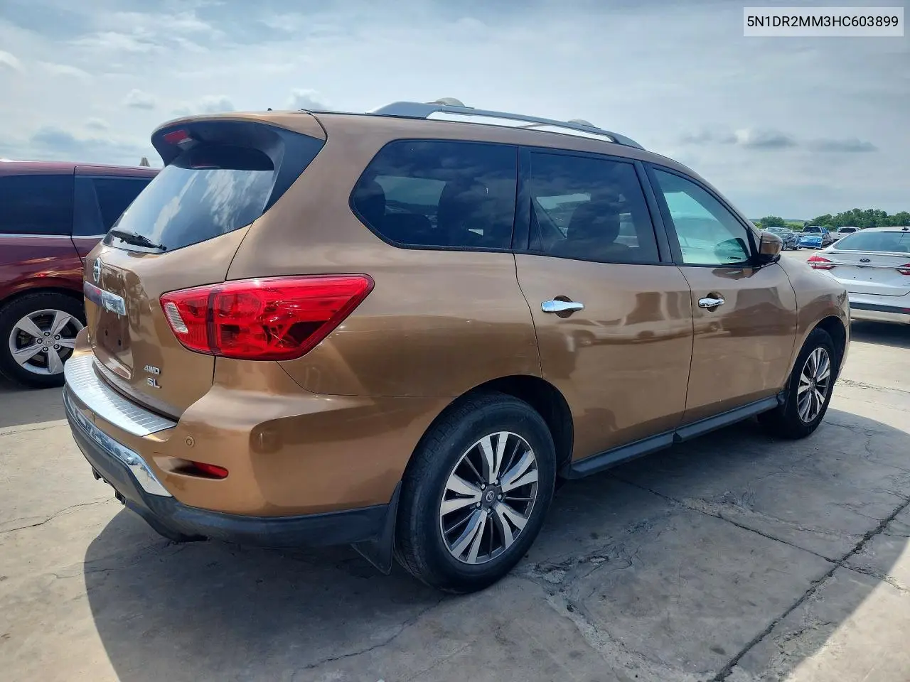 2017 Nissan Pathfinder Sl VIN: 5N1DR2MM3HC603899 Lot: 57260876