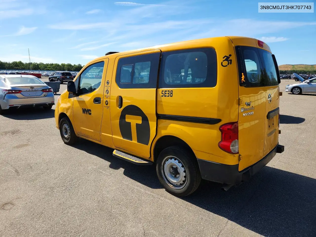 2017 Nissan Nv200 Taxi VIN: 3N8CM0JT3HK707743 Lot: 57364096