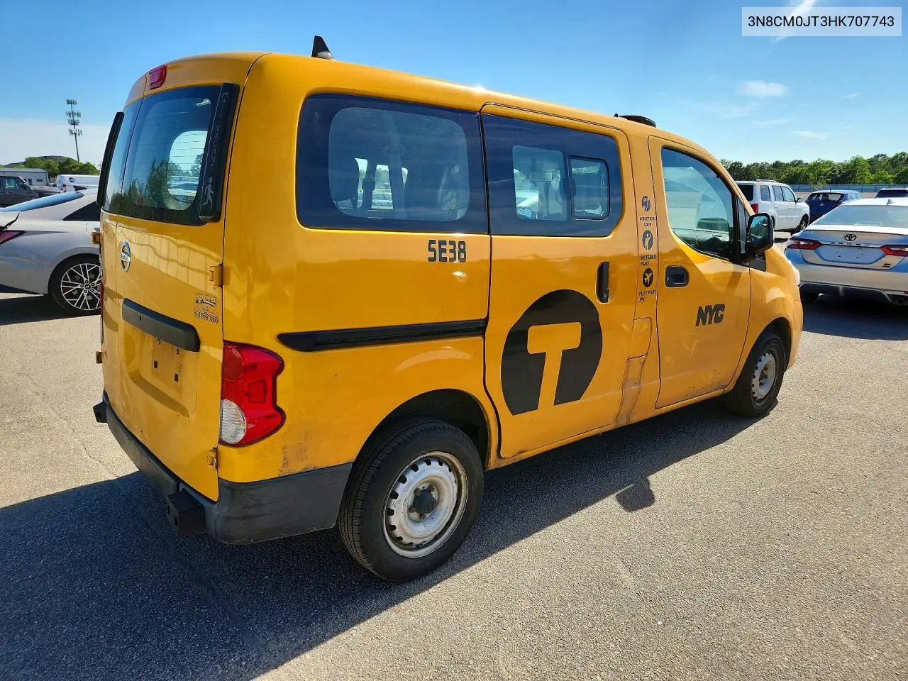 2017 Nissan Nv200 Taxi VIN: 3N8CM0JT3HK707743 Lot: 57364096