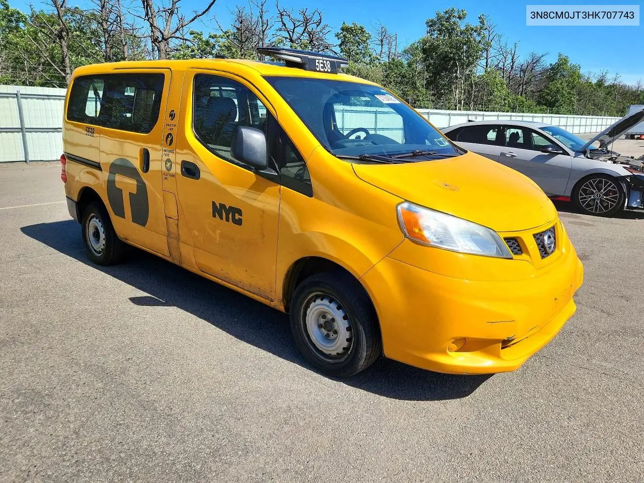2017 Nissan Nv200 Taxi VIN: 3N8CM0JT3HK707743 Lot: 57364096