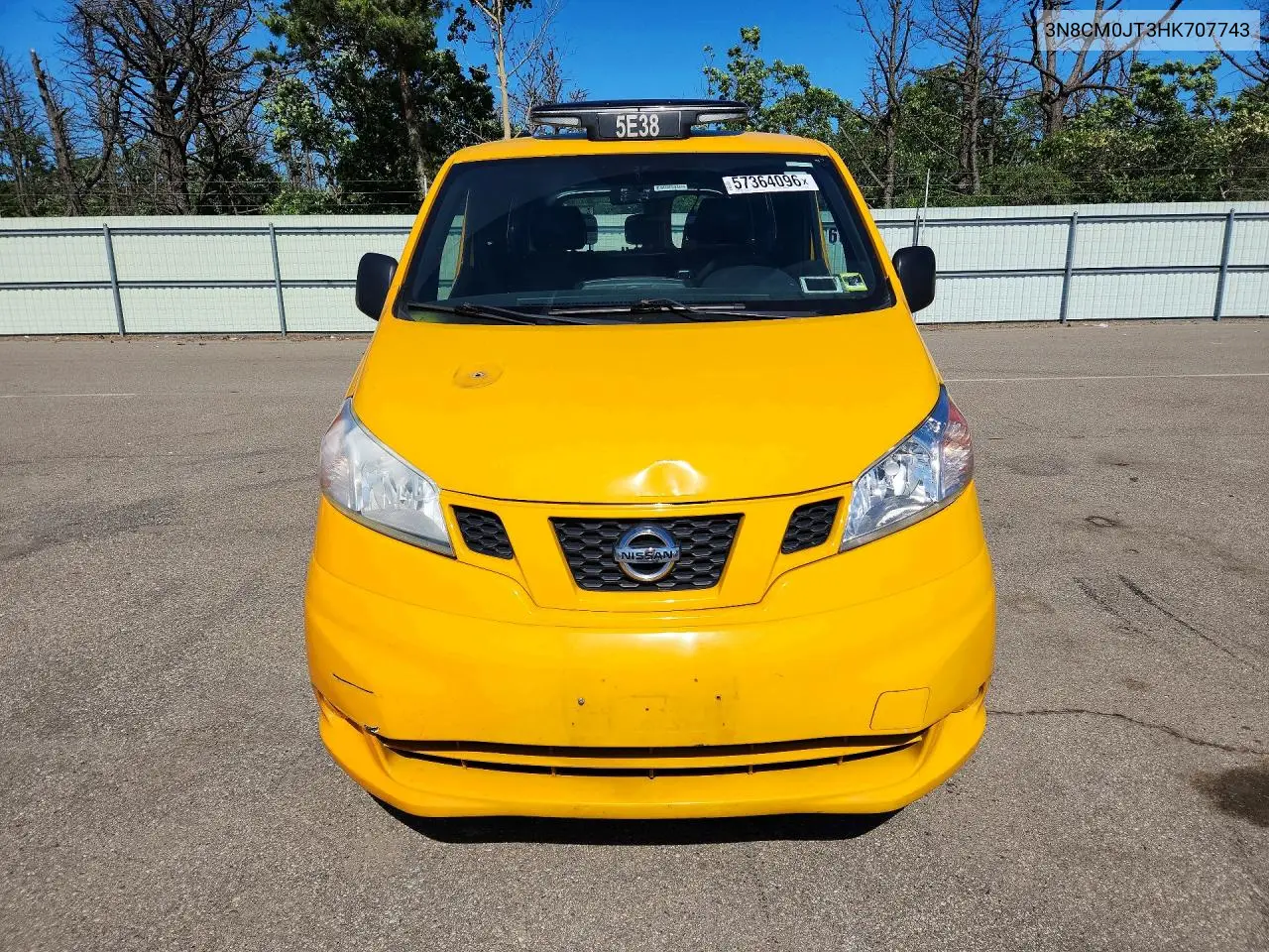 2017 Nissan Nv200 Taxi VIN: 3N8CM0JT3HK707743 Lot: 57364096
