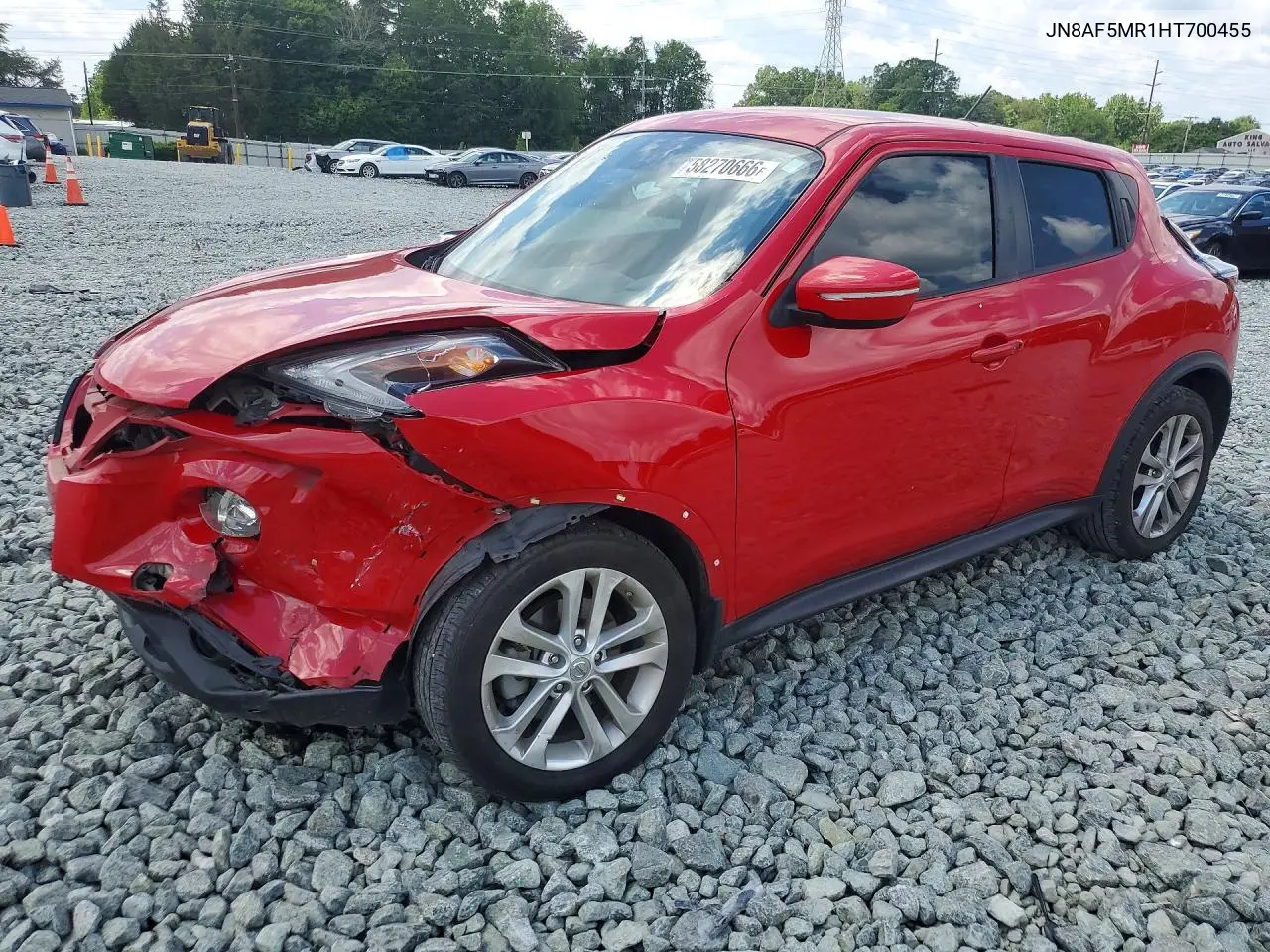 2017 Nissan Juke S VIN: JN8AF5MR1HT700455 Lot: 58270666