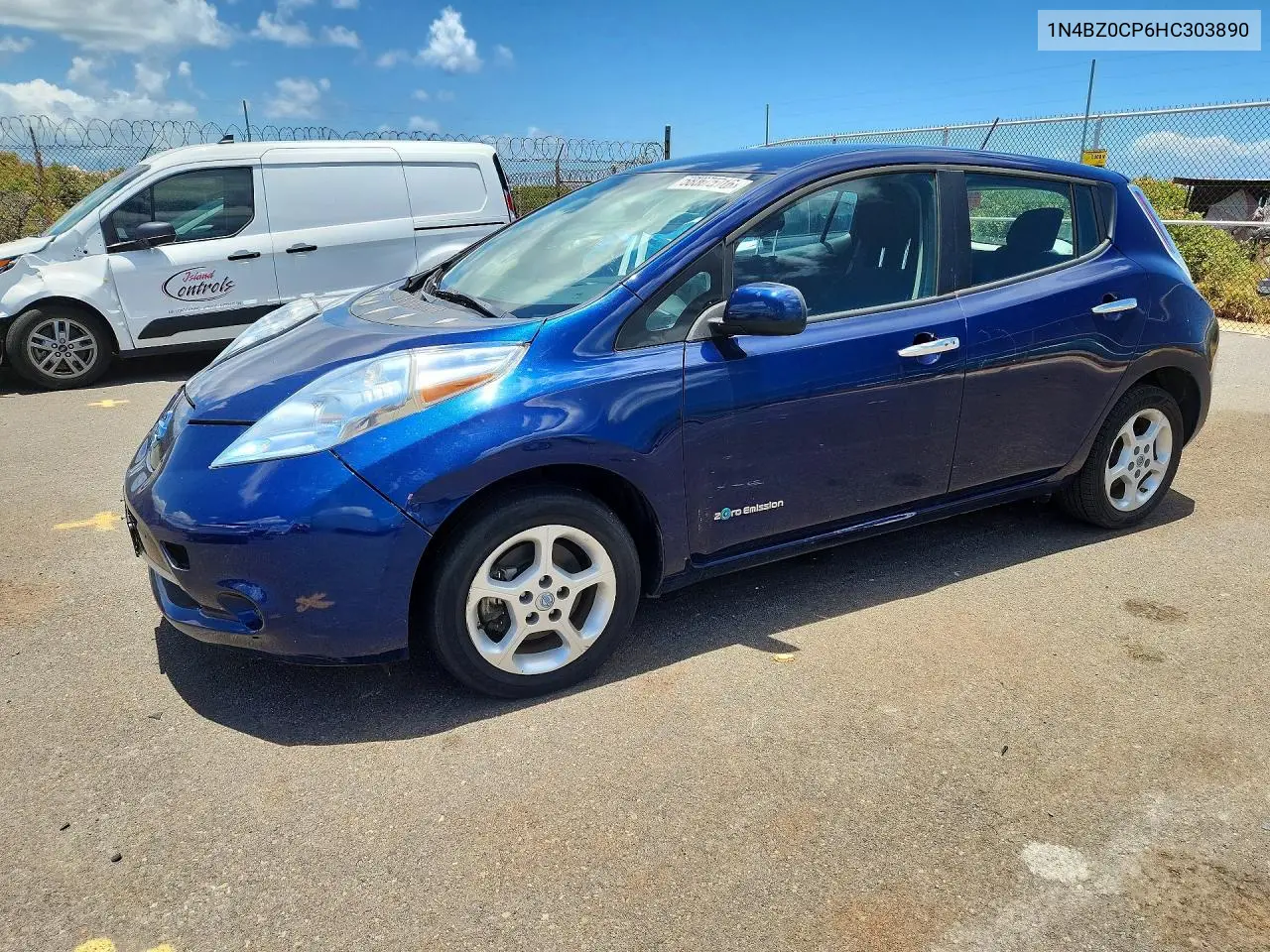 2017 Nissan Leaf S VIN: 1N4BZ0CP6HC303890 Lot: 58367516