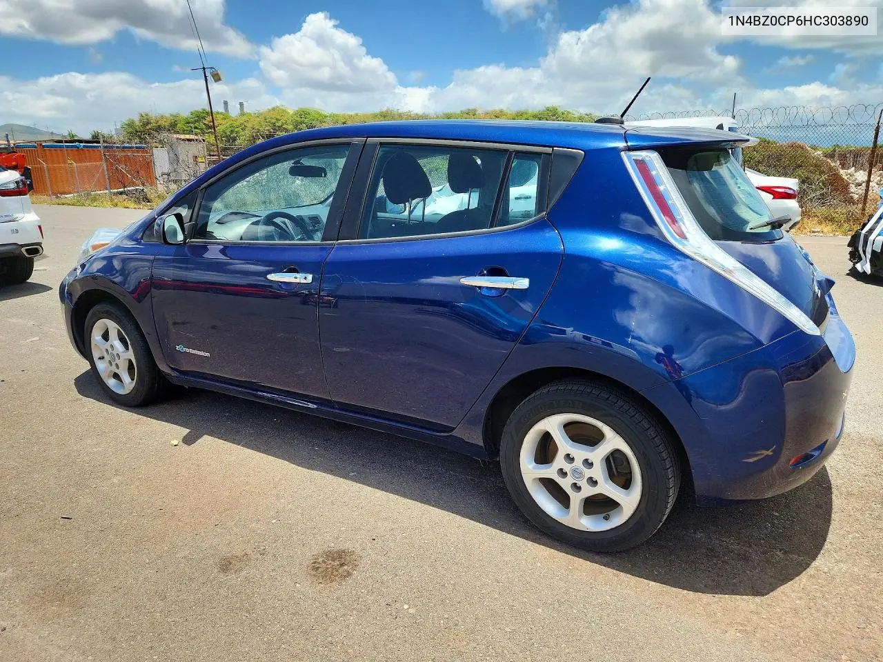 2017 Nissan Leaf S VIN: 1N4BZ0CP6HC303890 Lot: 58367516
