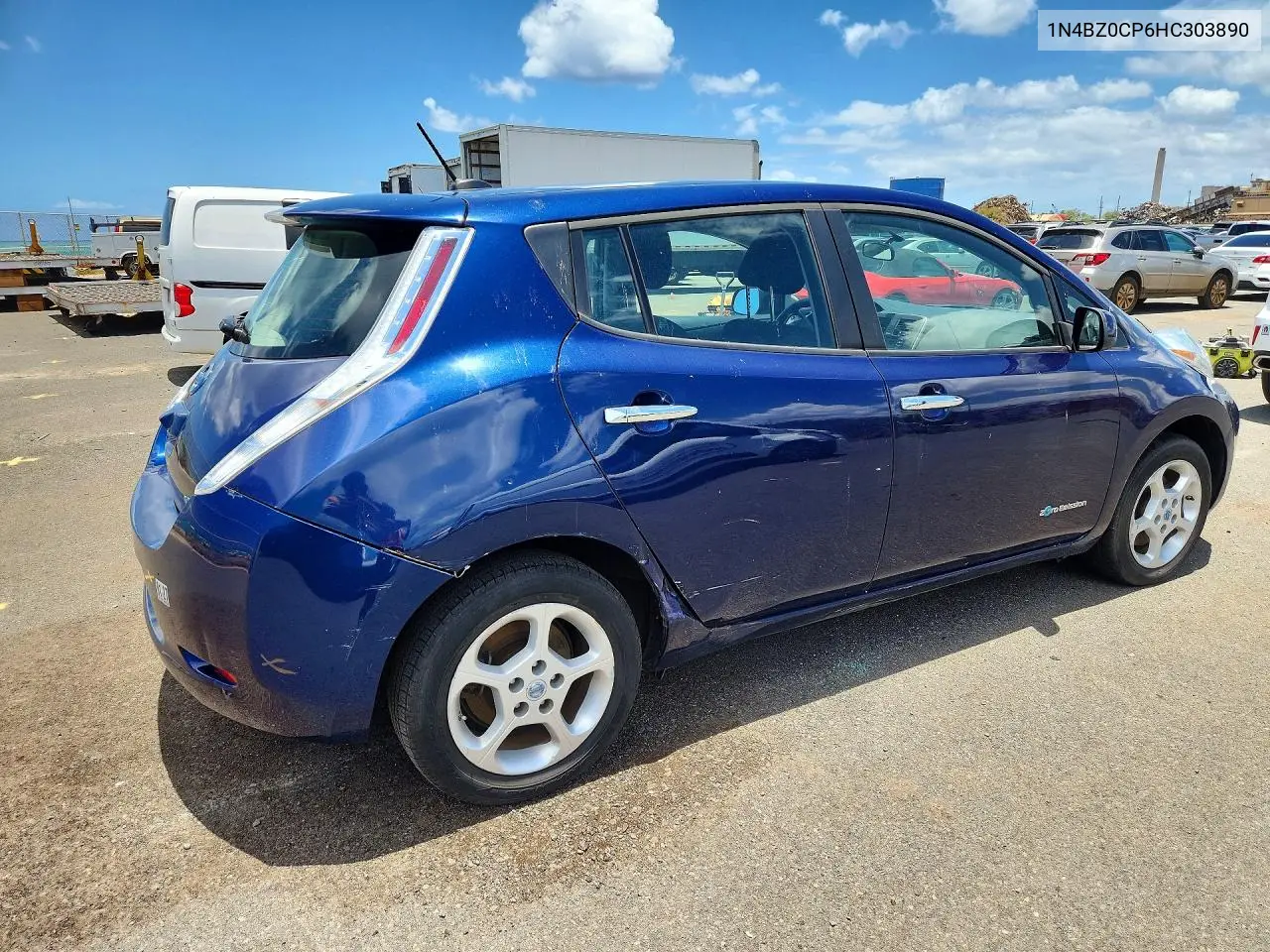 2017 Nissan Leaf S VIN: 1N4BZ0CP6HC303890 Lot: 58367516