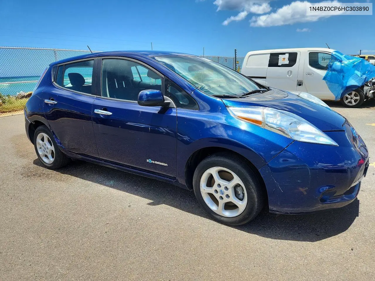2017 Nissan Leaf S VIN: 1N4BZ0CP6HC303890 Lot: 58367516