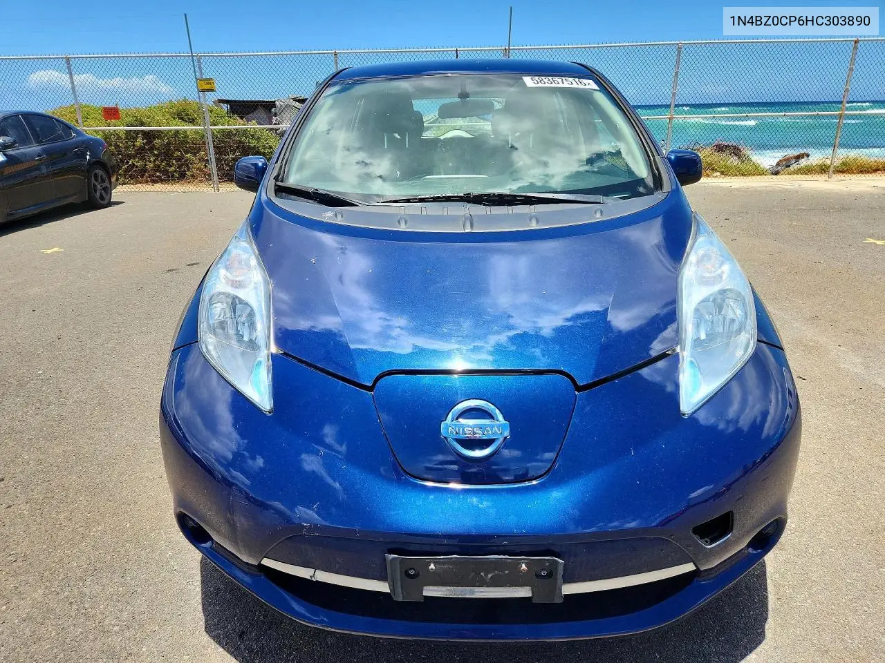 2017 Nissan Leaf S VIN: 1N4BZ0CP6HC303890 Lot: 58367516