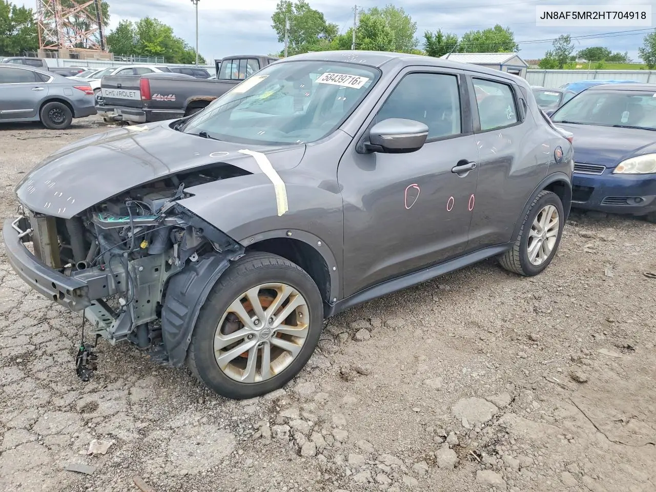 2017 Nissan Juke S VIN: JN8AF5MR2HT704918 Lot: 58439716