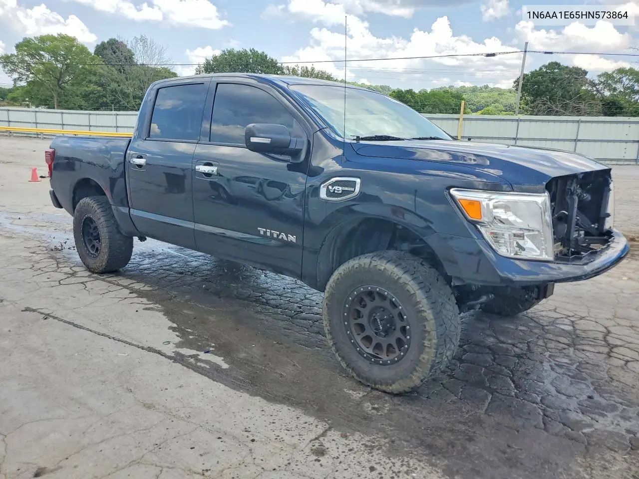 2017 Nissan Titan Sv VIN: 1N6AA1E65HN573864 Lot: 59596796