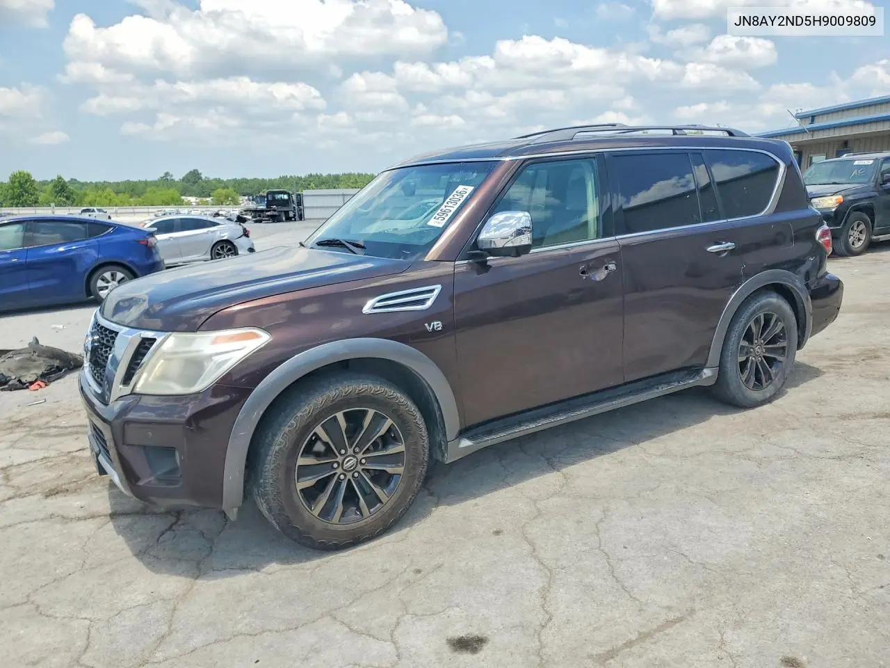 2017 Nissan Armada Platinum VIN: JN8AY2ND5H9009809 Lot: 59613036