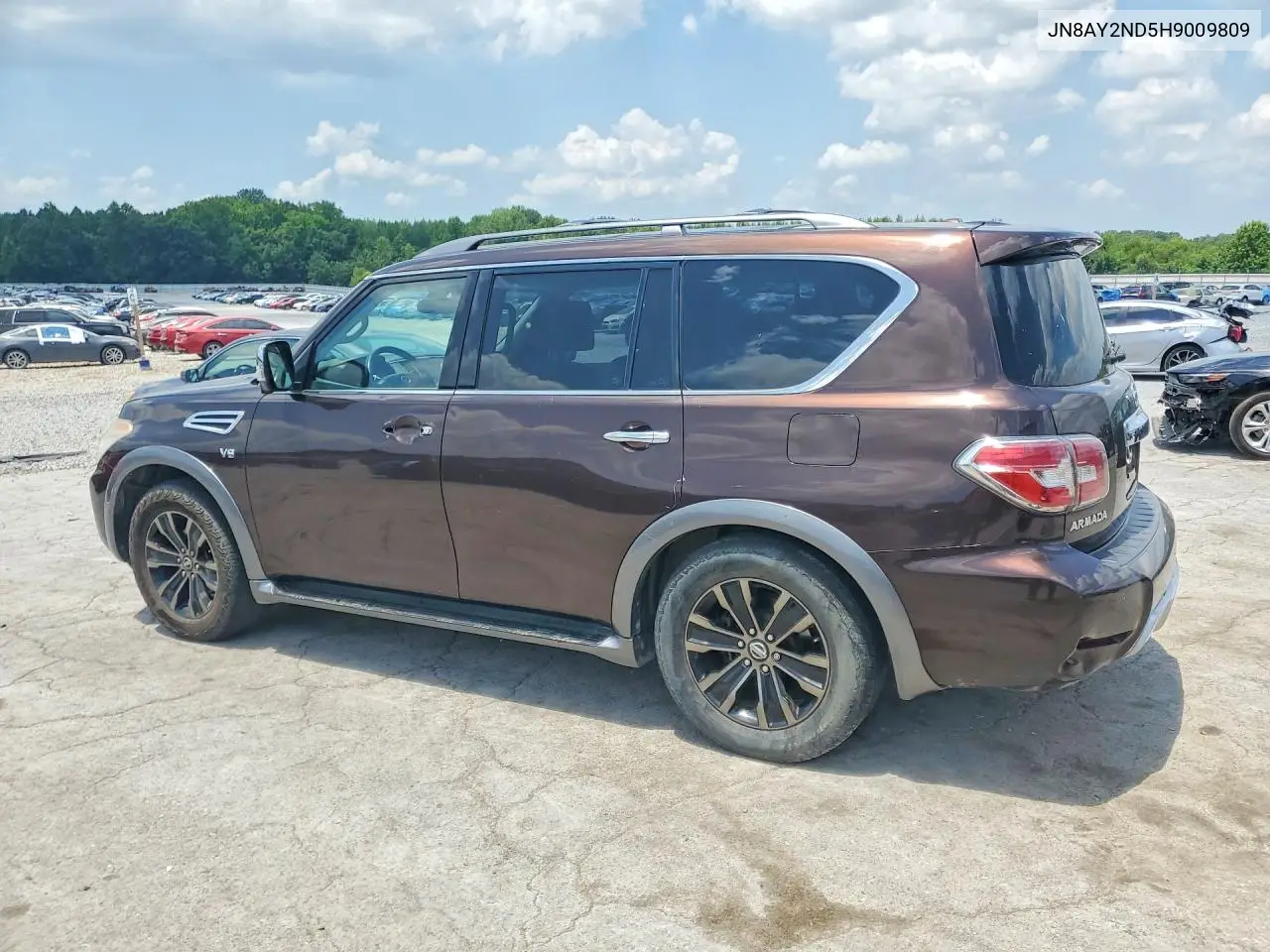 2017 Nissan Armada Platinum VIN: JN8AY2ND5H9009809 Lot: 59613036
