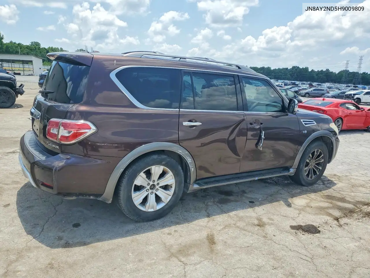 2017 Nissan Armada Platinum VIN: JN8AY2ND5H9009809 Lot: 59613036
